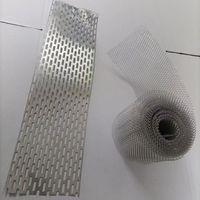 Grille de protection de gouttière en métal perforé à mailles losangées en aluminium sur mesure OEM pour le drainage des eaux de pluie et la protection contre les feuilles