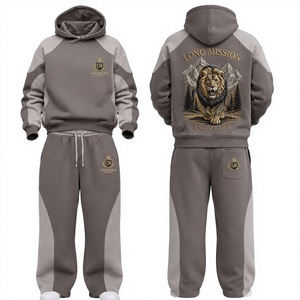 Chándal Unisex con Capucha y Cordón Ajustable, Manga Larga, Color Sólido, Informal, Transpirable, Ligero, de Algodón, para Invierno, Corte Regular - Product Image 1
