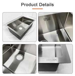 Évier de <span class=keywords><strong>cuisine</strong></span> en acier inoxydable 304 moderne à poser sous plan, à cuve unique, pour bar, en promotion - Product Image 4