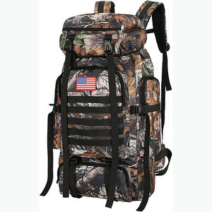 Free sample Personalized Hiking Backpack with Logo Men's Multipurpose Large Travel Canvas <b>Rucksack</b> - Product Image 4