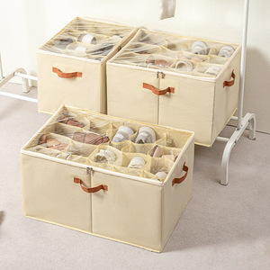 Non-Woven Fabric <b>Space</b>-<b>Saving</b> Dustproof <b>Shoe</b> Cabinet Boots <b>Shoe</b> <b>Storage</b> Bag Transparent Foldable <b>Shoe</b> Bag - Product Image 2