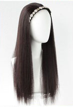 ที่คาด<span class=keywords><strong>ผม</strong></span>แบบออลอินวัน ปิดครึ่งศีรษะสำหรับผมสั้น รูปทรงตัวยู แบบไม่ถอดออกได้ ดีไซน์ไร้รอยต่อ วิกผมหน้าผากลูกไม้สีดำ - Product Image 4