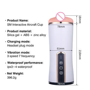 Masturbatore <span class=keywords><strong>Maschile</strong></span> a Doppio Design con Funzione Orale, Bestseller, Giocattolo Sessuale per Uomo - Product Image 6