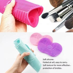 Factory Direct <b>Silicone</b> Apple Scrub Pad Beauty Tool Puff Makeup Brush Cleaning Foldable Scrub Bowl Eco-friendly Tear-resistant - Product Image 5
