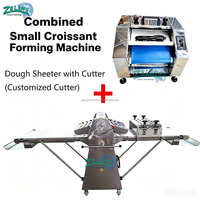 Machine à rouler les croissants compacte de table, façonneuse automatique de pâte à pain pour croissants de 15 à 80 g, équipement de boulangerie commercial
