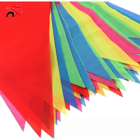 Drapeaux triangulaires imprimés sur mesure, guirlandes de fanions multicolores en polyester pour événements sportifs et fêtes – Approvisionnement direct usine