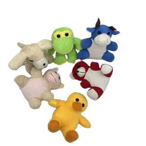 Fábrica al por mayor juguetes para mascotas animales juguetes personalizados dibujos animados muñeca regalo Rana vaca amarillo pato perro mono oso