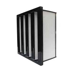 V-type HVAC Filter Custom Size Industrial High Efficiency Filter V-type Large Air Volume HEPA Filter