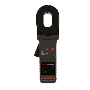 FR2000C+ Earth Tester Loop Resistance Meter 0.01ohm-1200ohm Storage 500 LCD Clamp Ground Resistance Tester