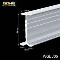 Rail de rideau plissé en aluminium courbé sur mesure avec bande de glisse, en promotion