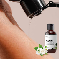 Huile Essentielle Composée de Jasmin Bio Pressée à Froid OEM, Jojoba, Pépins de Raisin, 100% Pure, Anti-rides, Éclaircissante, Nourrissante