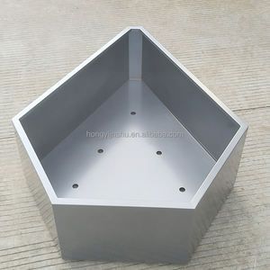 Jardinière rectangulaire en acier inoxydable de taille personnalisée pour l'extérieur avec revêtement en poudre pour la maison et le jardin dans les espaces publics - Product Image 4