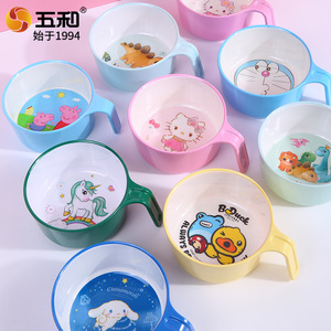 Wuhe Childrens Melamine Bowl Cartoon Design Anti Drop Baby Food Bowl 0-12 Months Household Use - Product Image 1