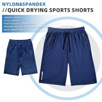 Shorts de sport pour hommes à séchage rapide pour le golf, l'entraînement, respirants, en nylon, anti-plis, décontractés, pour la gym et la randonnée