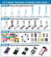 Chaussettes en coton tricotées de haute qualité, chaussettes de sport colorées avec logo amusant