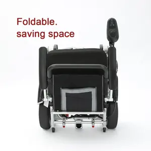Foldable Electric Wheelchair Aluminum Brush Motor 250w*2 Power Wheel Chair Lithium Battery