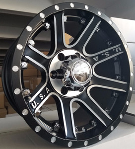 Jantes Beadlock Véritables 17 Pouces Tout-Terrain 4x4 SUV Camion 6*139.7 Aluminium Chromé pour Patrol Y60 Y61 pour LC80 - Product Image 3