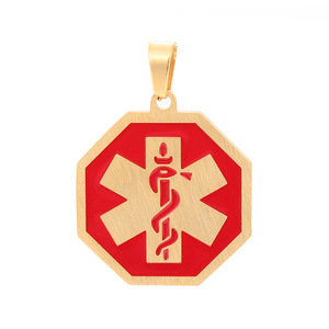 Ciondolo medico cuore della vita in acciaio inossidabile gioielli di moda - Product Image 1
