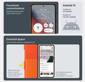 هاتف CMF الأصلي <span class=keywords><strong>2</strong></span> برو 5G الذكي 50 واط شحن فائق بطارية mAh هاتف محمول أندرويد 15 عدسة قابلة للتبديل - Product Image 3