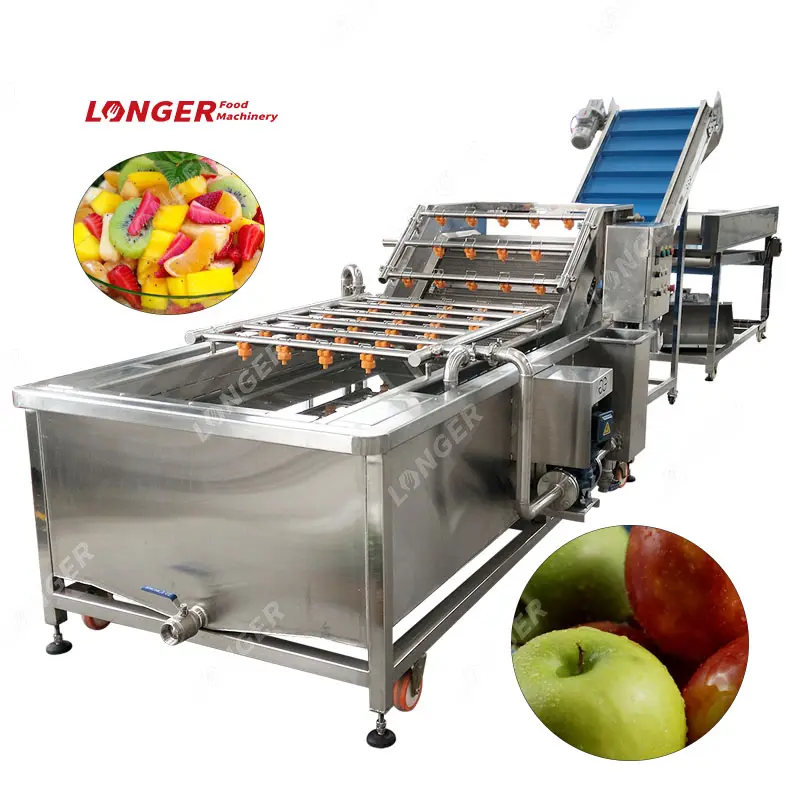 Gelgoog промышленная пузырьковая линия для мытья фруктов и овощей, сушки и стиральной машины
