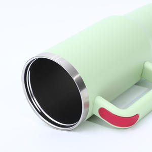 Bouteille isotherme portable en acier inoxydable de 40 oz à grande capacité, avec poignée et paille, isolation thermique de 12 à 24 heures – Meilleure vente - Product Image 4