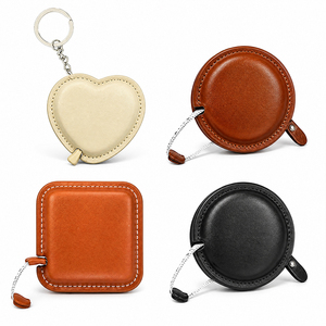 Mètre Ruban Rétractable en Cuir Véritable avec Logo Personnalisé 1,5 m – Cadeau Promotionnel pour Couturiers et Artisans - Product Image 1
