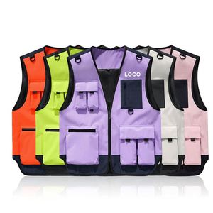 Nuevo Chaleco de Seguridad Ligero para Pesca y Deportes al Aire Libre, de Talla Grande, Corte Holgado, con Múltiples Bolsillos y Cierre - Product Image 3