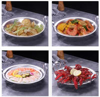 Tajine marocain avec poignées et couvercle en acier inoxydable, ensemble de casseroles de cuisson, ustensiles de cuisine, Tajine Maroc, marmites à soupe et à bouillon