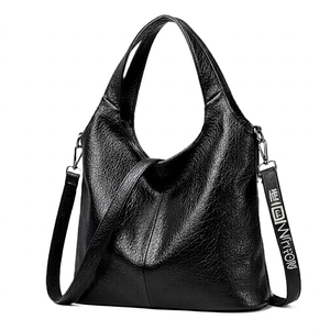ZOLO LEATHERS Mini Duffle Crossbody Bag Women | Stylish <b>Small</b> <b>Handbag</b> Top Handle | Adjustable Strap Attached Travel Mirror | - Product Image 1