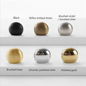 Hot bán rắn Brushed vàng đen bạc Antique Brass tủ bếp Knob ngăn kéo kéo và knobs - Product Image 3