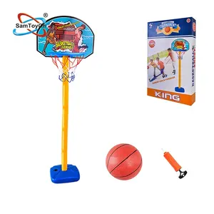 Samtoy Kids Custom Plastic indoor Sports Basketball Racks Shooting Frame Mini Basketball Hoop Basketball Stand with Ball