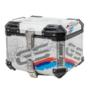 Tongdayang — coffre de transport de moto professionnel, boîte de rangement en Aluminium, pour aventure, coffre de motocyclette, 45l