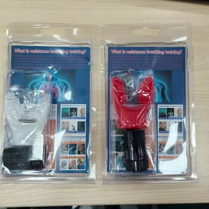 Color Box Portable <span class=keywords><strong>Breathing</strong></span> Trainer Exerciseur de capacité pulmonaire avec embout buccal pour l'entraînement respiratoire abdominal BPCO - Product Image 2