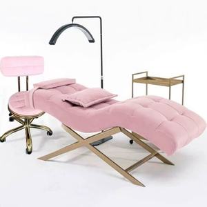 Table de soin du visage et de massage réglable de luxe, à vente chaude, pour salon de beauté, hôtel, avec un design incurvé pour les cils - Product Image 1