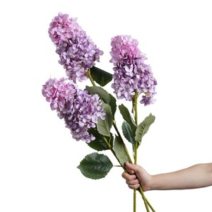 Flores Artificiales de Hortensia Greenway, Color Rosa Púrpura, Planta Completa, Arreglos Florales Decorativos para Decoración del Hogar y Bodas - Product Image 5