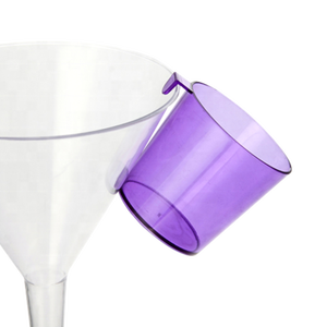 Verre à shot en plastique jetable de style américain de 1,5 oz avec crochet pour les fêtes et les événements - Product Image 2