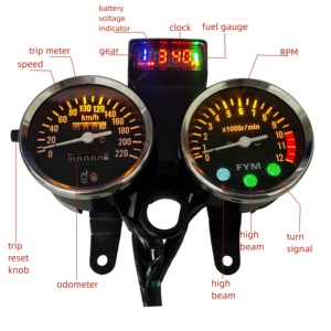 Pièces détachées pour <span class=keywords><strong>moto</strong></span> panneau d'instrumentation LCD tableau de bord numérique compteur de vitesse pour <span class=keywords><strong>Moto</strong></span> Suzuki GN <span class=keywords><strong>125</strong></span> - Product Image 2