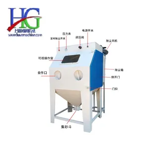 HG Wet Sand blasting Machine/Dry Blasting Cabinet/Manual Sand Blast deruster Equipment sandblasting derusting