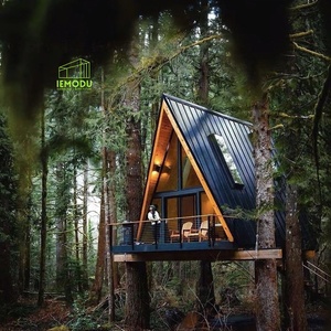 Villa SIP de Estructura de Acero Aislada Moderna y de Lujo con Certificación CE EcoVadis para Hoteles, con Panel Sándwich de Forma Triangular y Garantía de 3 Años IEMODU - Product Image 5