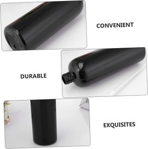Bouteilles vides rondes en PET blanc/noir de 1000 ml avec pompe pulvérisatrice pour gel douche, lotion, shampoing et après-shampoing (soins capillaires) - Product Image 6