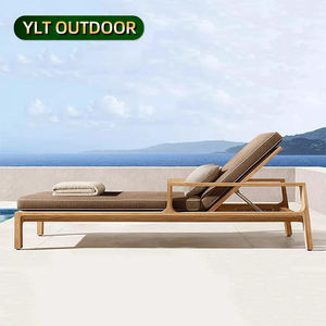 Chaises longues de jardin de style nordique, chaise de plage en <span class=keywords><strong>teck</strong></span>, chaise de salon extérieure, chaise de plage en <span class=keywords><strong>teck</strong></span> pour la cour, chaise longue de piscine - Product Image 1
