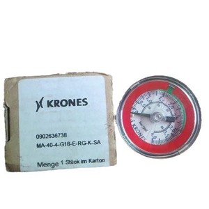 Manómetro Krones 0902636738 MA-40-4-G18-E-RG-K-SA 0-4 Bar, Manómetro de Precisión de Acero - Product Image 4