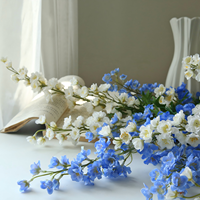 Fleur de violette artificielle en soie rose réaliste de haute qualité, longue tige unique de 86 cm, pour la décoration de la maison, vase, arrangement floral