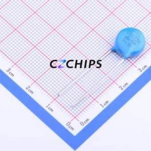 วาริสเตอร์10D102K ผ่านชิ้นส่วนรู (THT),P = 7.5mm ตัวต้านทาน1kV 1.65kV 825V 625V - Product Image 1