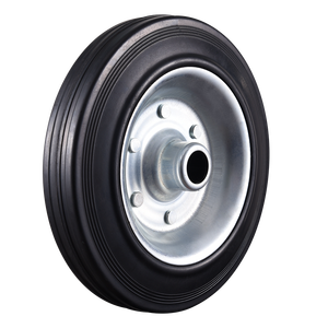 Vima <span class=keywords><strong>Heavy</strong></span> <span class=keywords><strong>Duty</strong></span> 8-In Zwart Rubber En Aluminium Enkelwiel Industriële Trolley Dumpkar Handwagen Tuinwagen Afvalbak Caster - Product Image 2