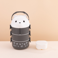 Meilleure vente Boîte à lunch isotherme en plastique pour micro-ondes Snack Sandwich Conteneur alimentaire Cadeaux promotionnels Boîte à bento
