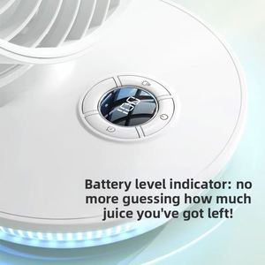 Oem Odm Custom Wall Mount/Desk Portable 4000Mah <b>Usb</b> <b>Mini</b> Rechargeable, Factory Wholesale Cooling <b>Fan</b> With Night Light - Product Image 6