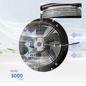 Ventilador Axial de Refrigeración para Gabinete de Inversor Eléctrico ODM, W2E300-CP02-30, 230V CA, 300mm, 2205CFM, 350W, 3000 RPM, con Rodamiento de Bolas, IP44 - Product Image 3