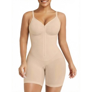 <span class=keywords><strong>Body</strong></span> Moldeador de Nylon Transpirable para Mujer Europea y Americana, con Efecto Levantacola y Abdominal, Pantalones Cortos Ajustados con Cremallera - Product Image 2