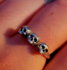 Vente chaude Gothique Fang Crâne Anneau Croix Méduse En Laiton Anneau De Mode Bijoux Anneau Hommes En Gros Accessoires - Product Image 4